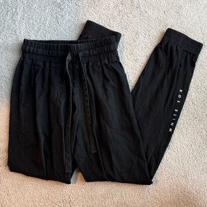 White Fox Boutique Black Track Joggers